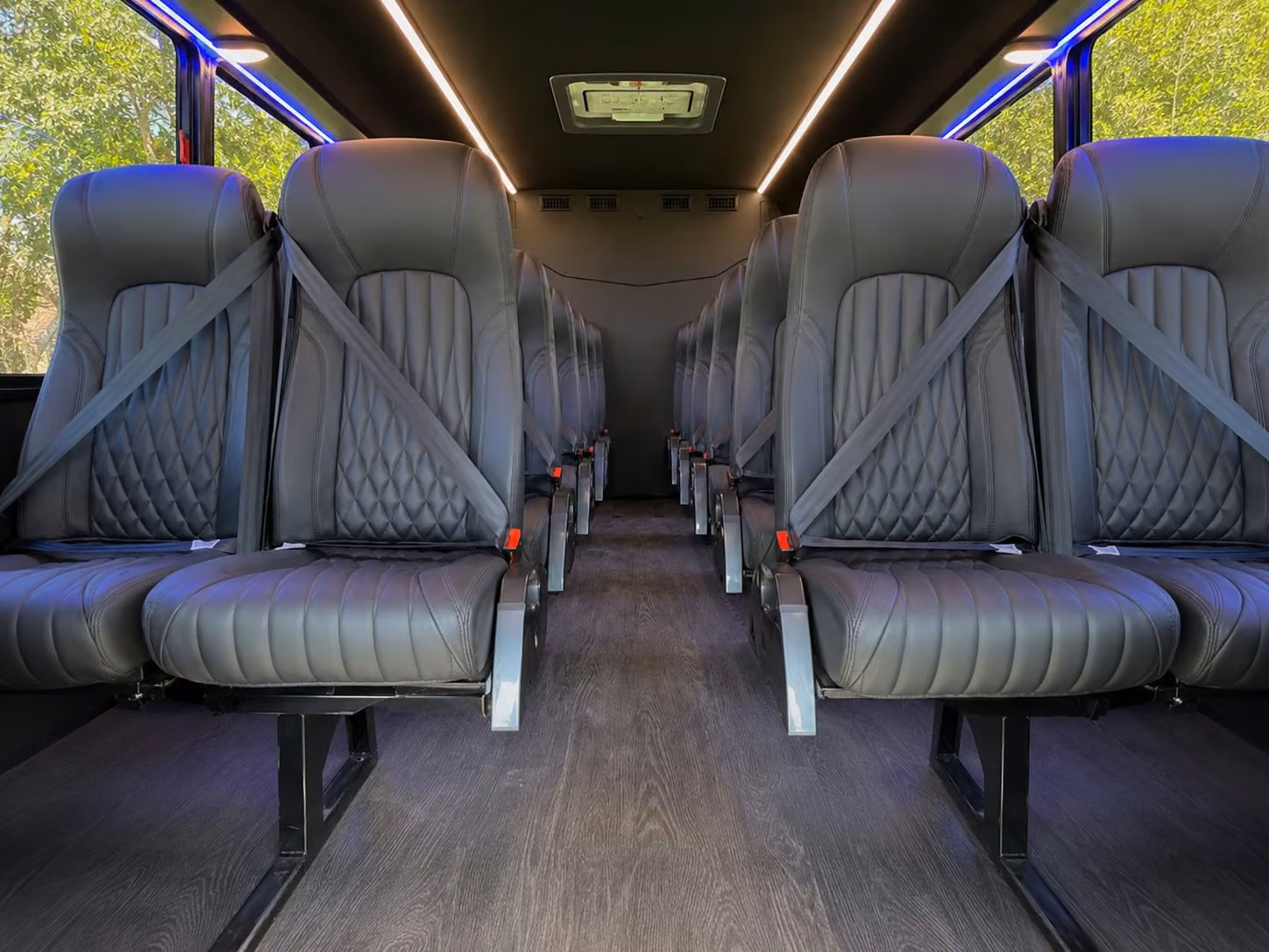 15 passenger minibus inside