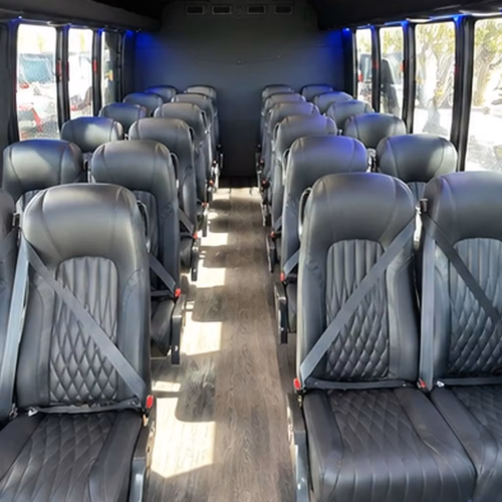 28 passenger minibus interior