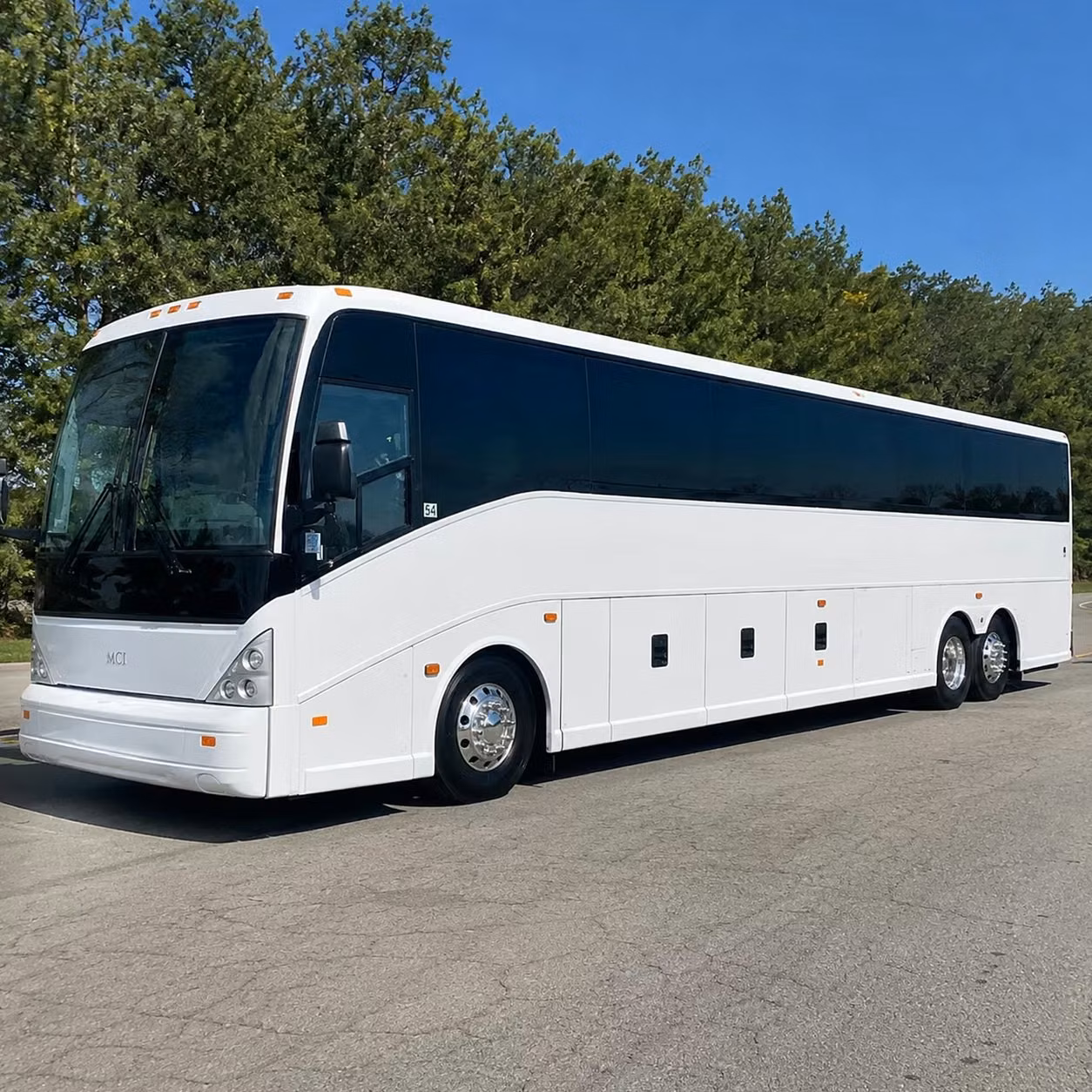redding 56 passenger charter bus rental