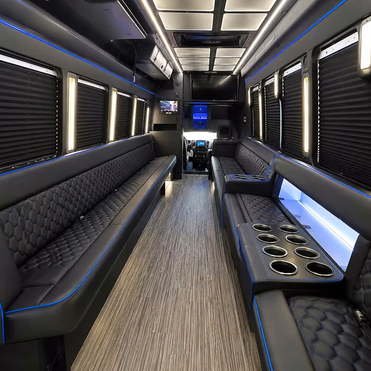 redding concert night party bus rentals for groups who want to celebrate