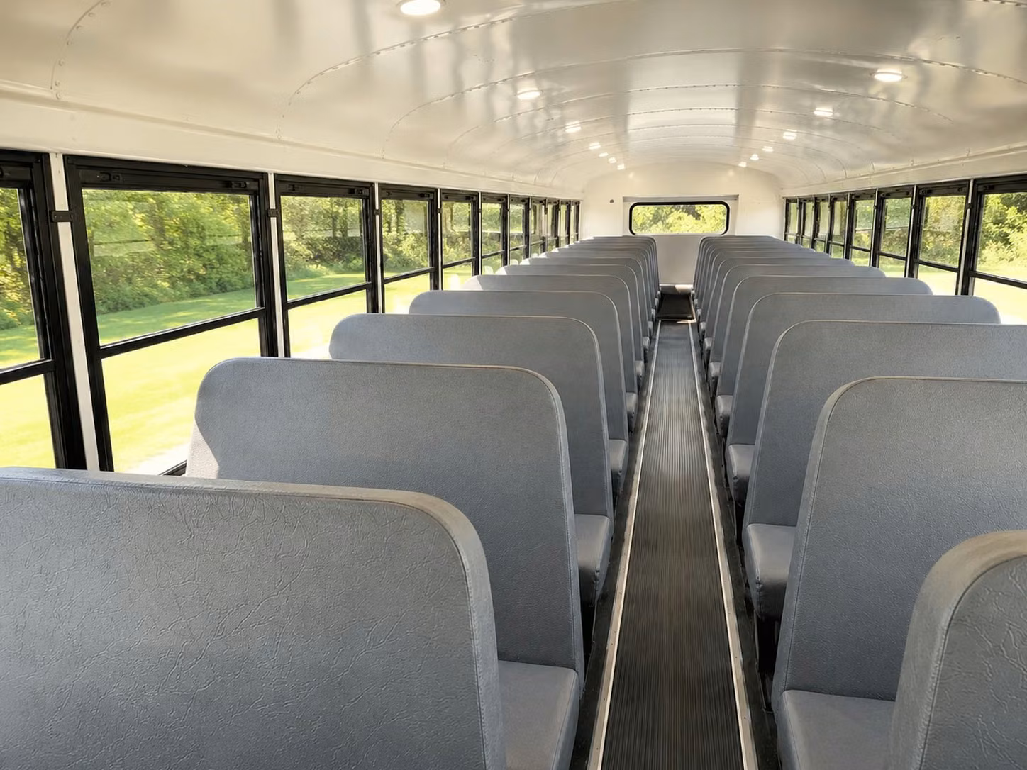 school bus inside